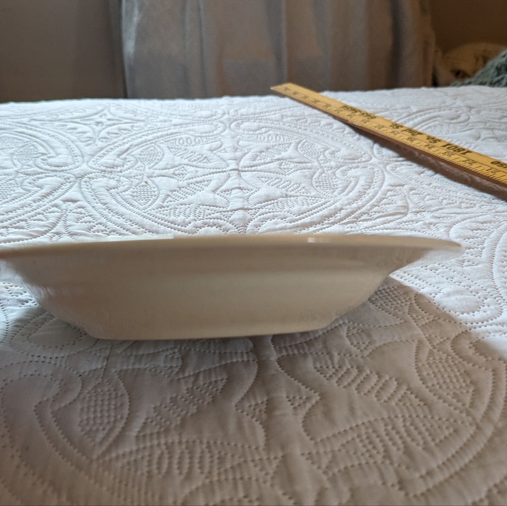 Vtg Pier 1 made in Italy blue and white fruit salad plate - Picture 3 of 5